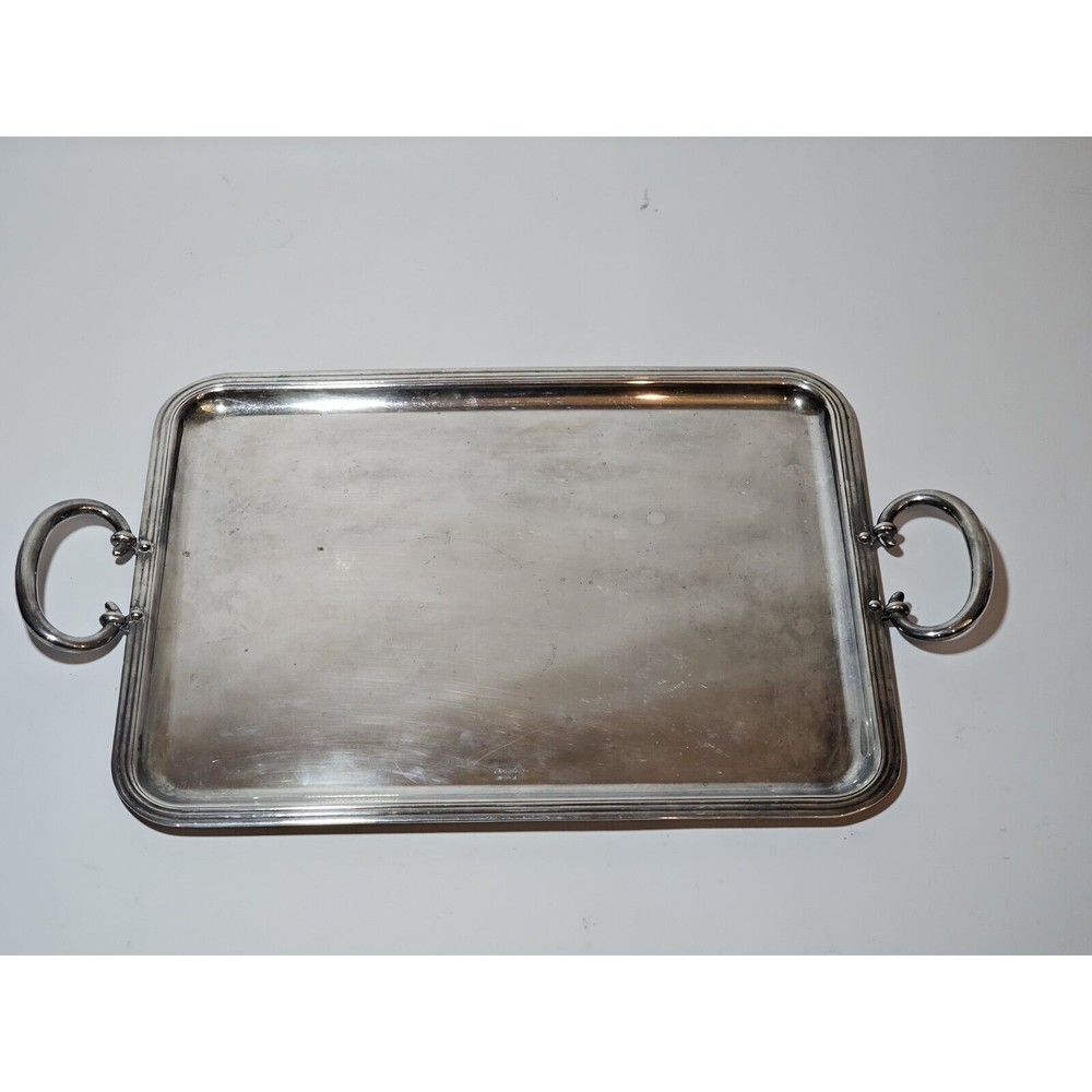 Vintage Christofle Albi French Silverplate Rectangle Serving Tray